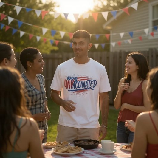 Ungeimpftes T-Shirt aus Tri-Mix Tri-Blend Shirt