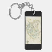 Ungekennzeichnete Karte von Trino Schlüsselanhänger (Vorderseite links)