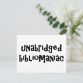 Ungekürzte Bibliomanija Postkarte (Stehend Vorderseite)