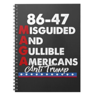 Ungeleitete und Gullible Amerikaner 86-47 Notizblock
