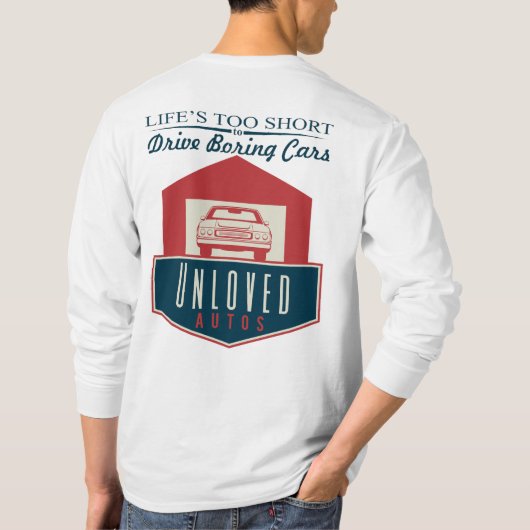 Ungeliebte Auto Long Sleeve T - Shirt (Rückseite)