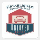 Ungeliebte Auto Sticker (Vorderseite)