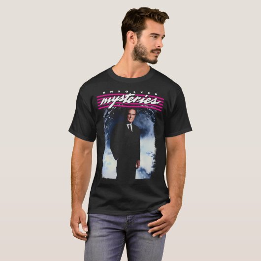 Ungelöste Geheimnisse - Robert Stack T-Shirt (Vorne ganz)
