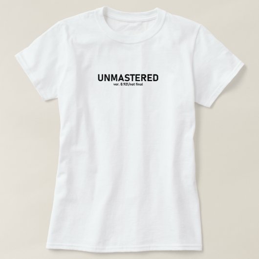 Ungemasterter Audio-T - Shirt - Creative Glitch St (Design vorne)