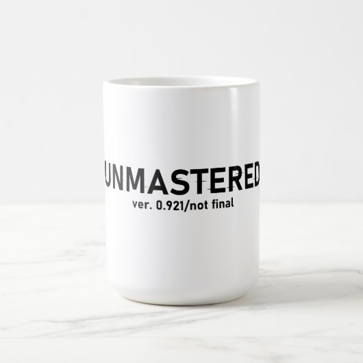 Ungemasterter Audio-T - Shirt - Creative Glitch St Kaffeetasse (Mittel)