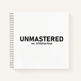 Ungemasterter Audio-T - Shirt - Creative Glitch St Notizblock