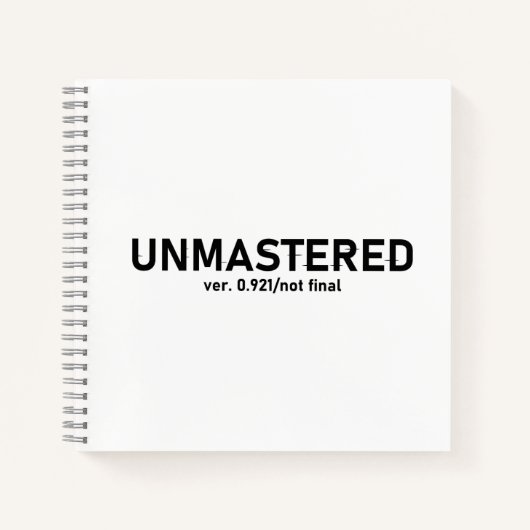 Ungemasterter Audio-T - Shirt - Creative Glitch St Notizblock (Vorderseite)