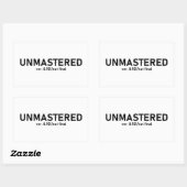 Ungemasterter Audio-T - Shirt - Creative Glitch St Rechteckiger Aufkleber (Blatt)