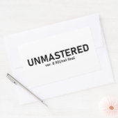 Ungemasterter Audio-T - Shirt - Creative Glitch St Rechteckiger Aufkleber (Umschlag)