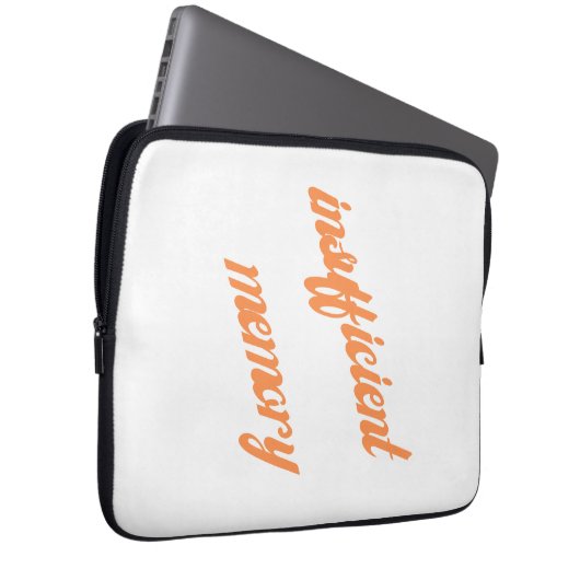 ungenügender Speicher Laptopschutzhülle (Vorne Rechts)