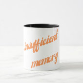 ungenügender Speicher Tasse (Zentrum)
