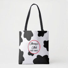 "Ungeordnete Phantastische Kuh Print Tasche