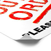 Ungeordnetes Poster (Ecke)