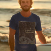 Ungeplagte Gewässer: Elegante Vintage Celestial T-Shirt