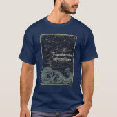 Ungeplagte Gewässer: Elegante Vintage Celestial T-Shirt (Vorderseite)