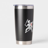 Ungeprüfte Spirituosen werden stärker - Schwarze T Thermobecher (Rechts)