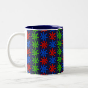 Ungerade Abstrakte MusterTasse Zweifarbige Tasse