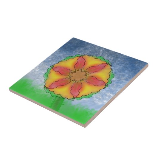 Ungerade Blume Fliese (Seite)