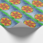 Ungerade Blume Geschenkpapier (Ecke)