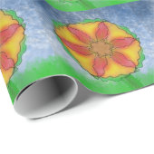Ungerade Blume Geschenkpapier (Rolleneckpunkt)