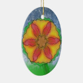 Ungerade Blume Keramik Ornament (Rechts)