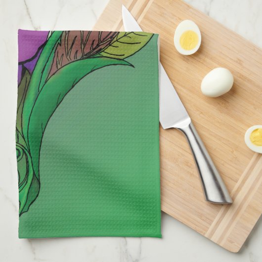 Ungerade Blume Küchentuch (Viertel Falte)