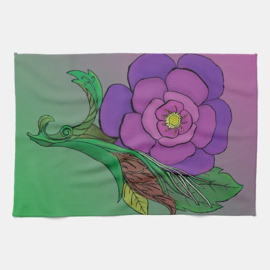 Ungerade Blume Küchentuch (Horizontal)