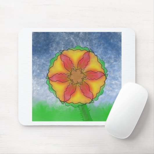 Ungerade Blume Mousepad (Mit Mouse)