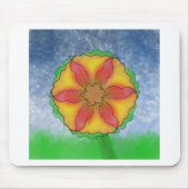 Ungerade Blume Mousepad (Vorne)