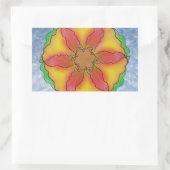 Ungerade Blume Rechteckiger Aufkleber (Tasche)