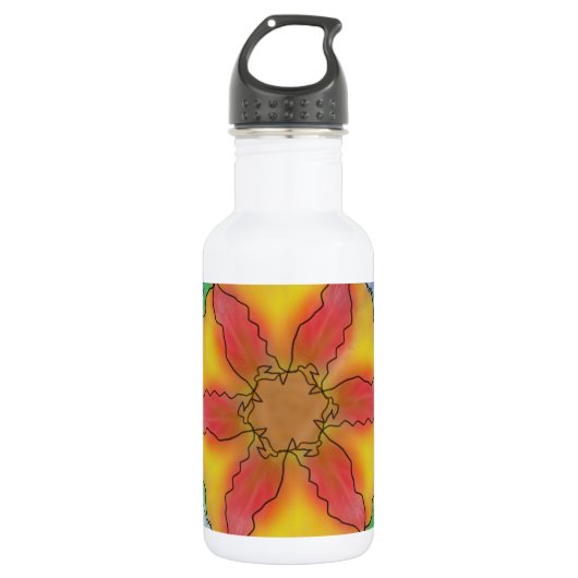 Ungerade Blume Trinkflasche (Vorderseite)