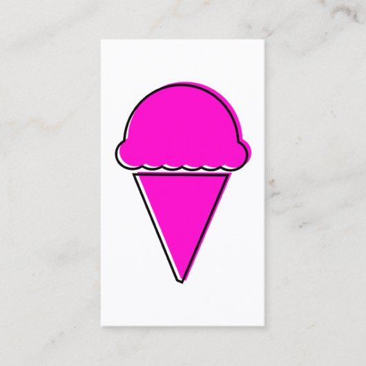 ungerade Eis Visitenkarte (Vorderseite)