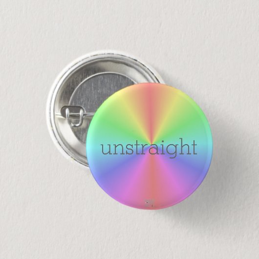 "Ungerade" LGBTQA+ Spaß/ Regenbogen Button (Vorne & Hinten)