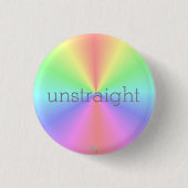 "Ungerade" LGBTQA+ Spaß/ Regenbogen Button (Vorderseite)