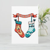 ungerade Socken perfekt Paar lustige Weihnachten (Stehend Vorderseite)