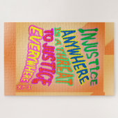 Ungerechtigkeit überall...Bedrohung der Gerechtigk Puzzle (Horizontal)