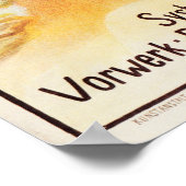 UNGER's sterilisierte pasteurisierte Milchkuh Poster (Ecke)