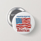 Ungerührter Amerikaner Button (Vorne & Hinten)
