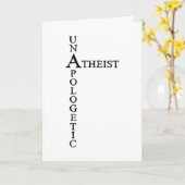 Ungerührter Atheist Karte (Gelbe Blume)