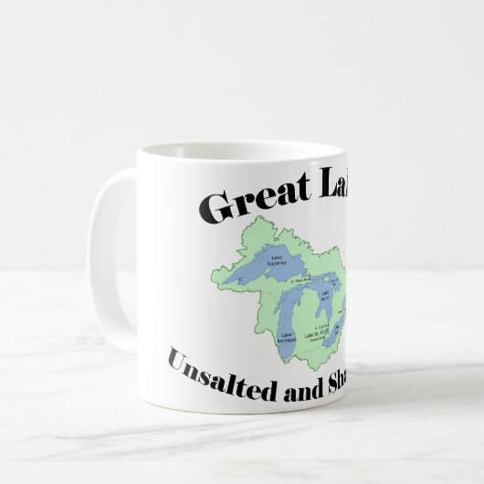 Ungesalzene Great Lakes Tasse und Haifisch geben (Vorderseite Links)