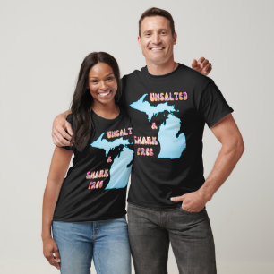 Ungesalzener Michigan ohne Haifischfisch T-Shirt