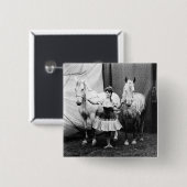 Ungesatteltes Mädchen: 1904 Button (Vorne & Hinten)