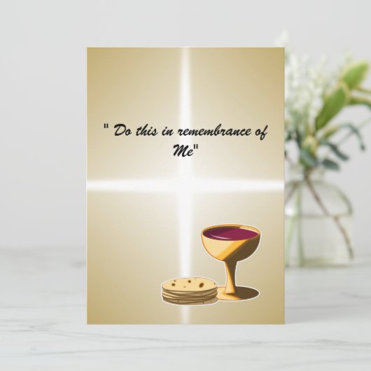 Ungesäuertes Brot und Wein Das letzte Abendessen O (Stehend Vorderseite)