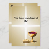 Ungesäuertes Brot und Wein Das letzte Abendessen O (Vorne/Hinten)