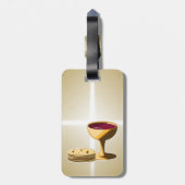 Ungesäuertes Brot und Wein Das letzte Abendessen O Gepäckanhänger (Rückseite vertikal)