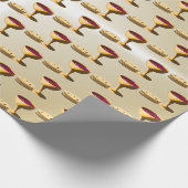 Ungesäuertes Brot und Wein Das letzte Abendessen O Geschenkpapier (Ecke)