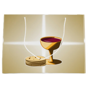 Ungesäuertes Brot und Wein Das letzte Abendessen O Große Geschenktüte