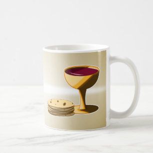 Ungesäuertes Brot und Wein Das letzte Abendessen O Kaffeetasse