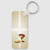 Ungesäuertes Brot und Wein Das letzte Abendessen O Schlüsselanhänger (Rückseite)