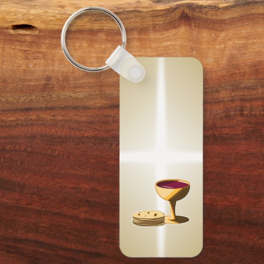 Ungesäuertes Brot und Wein Das letzte Abendessen O Schlüsselanhänger (Vorderseite)